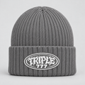 “Triple7s” 777 Gray Beanie