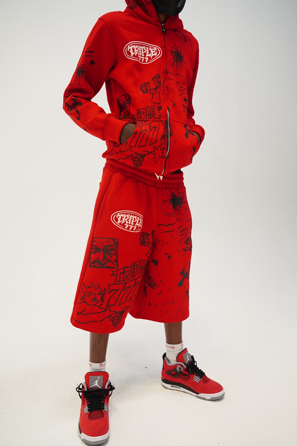 Triple7s SKOP Red Zip-Up Hoodie — DSC07290