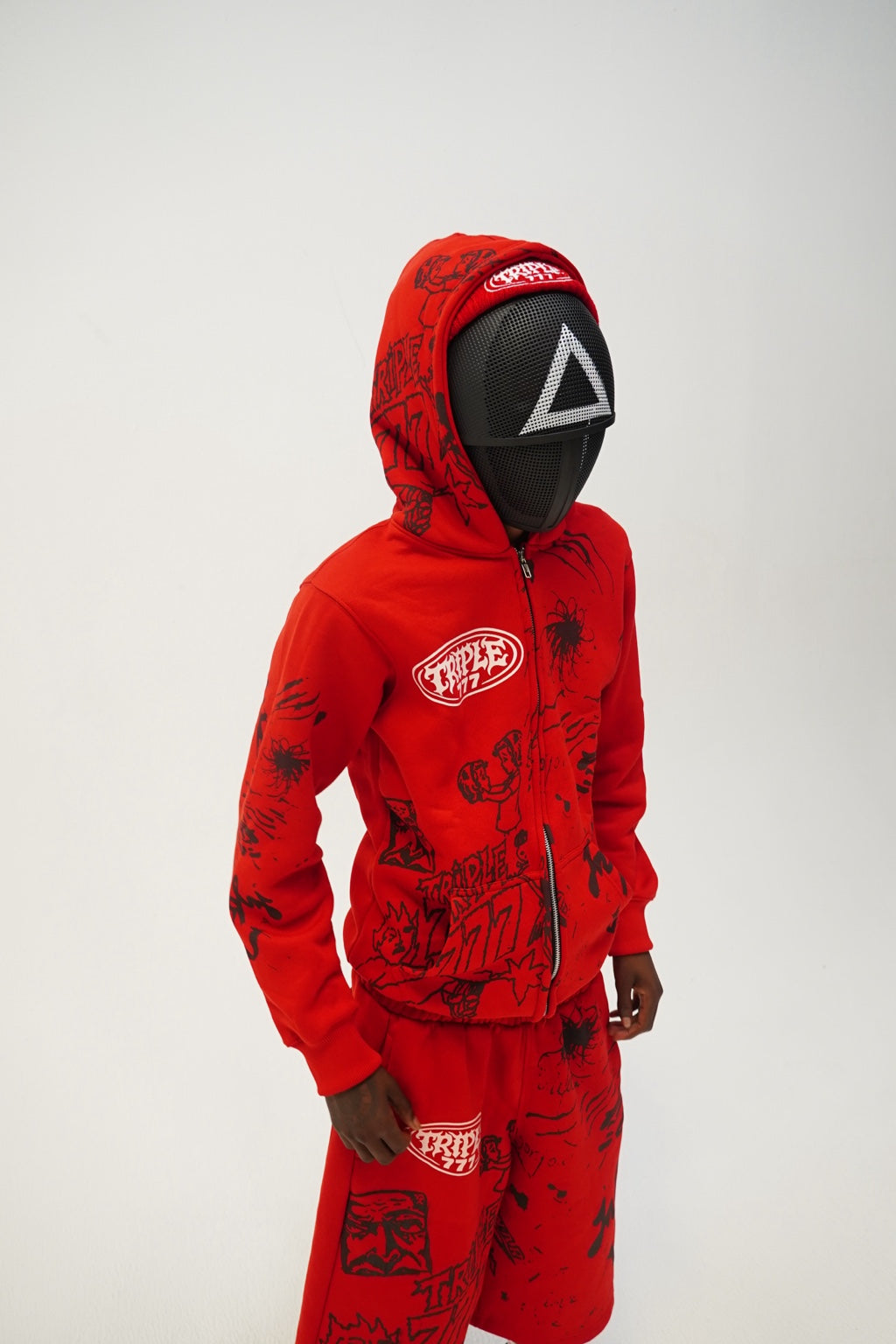 Triple7s SKOP Red Shorts — DSC07291