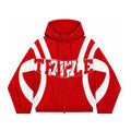 Triple7s 777 Red & White Windbreaker Jacket product photo on clean white background